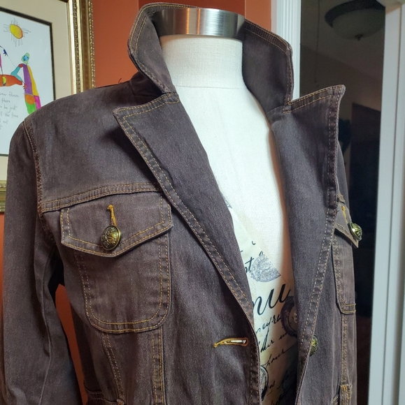 Diane Gilman long brown coat - Picture 8 of 8